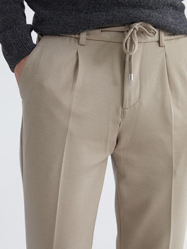 Moudda LC Waikiki - Pantalon mi-saison en tissu pour Homme couleur Vison - Tunisie 3