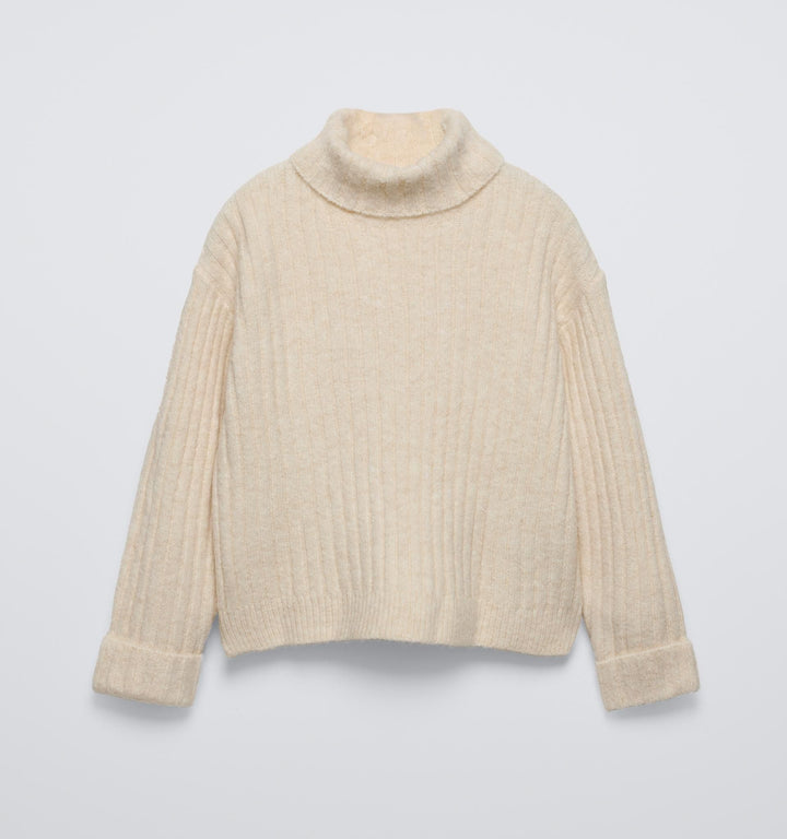 Moudda ZARA - Pull doux côtelé avec col cygne - Tunisie 3