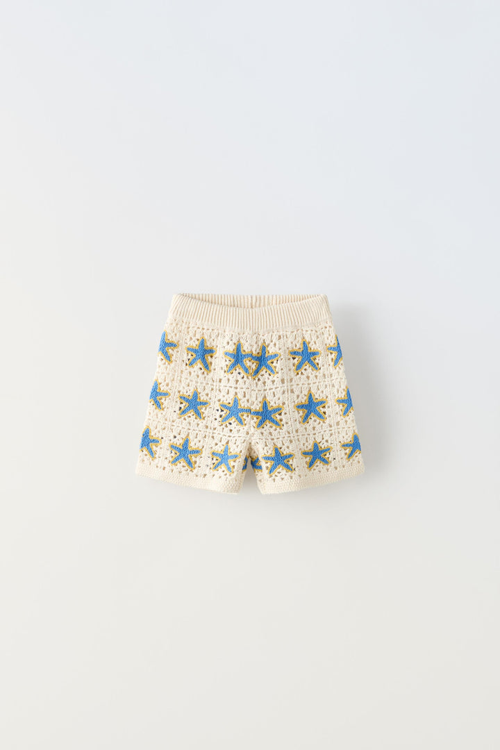 Bermuda étoiles crochet collection marine pour enfant 4 ans
