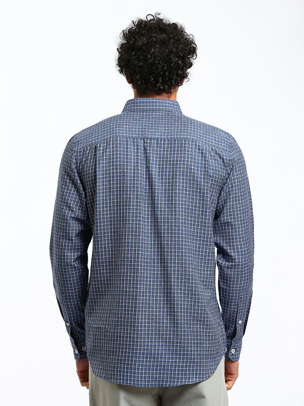 Moudda LC Waikiki - Chemise à carreaux tissée à manches longues pour Hommes - Tunisie 5