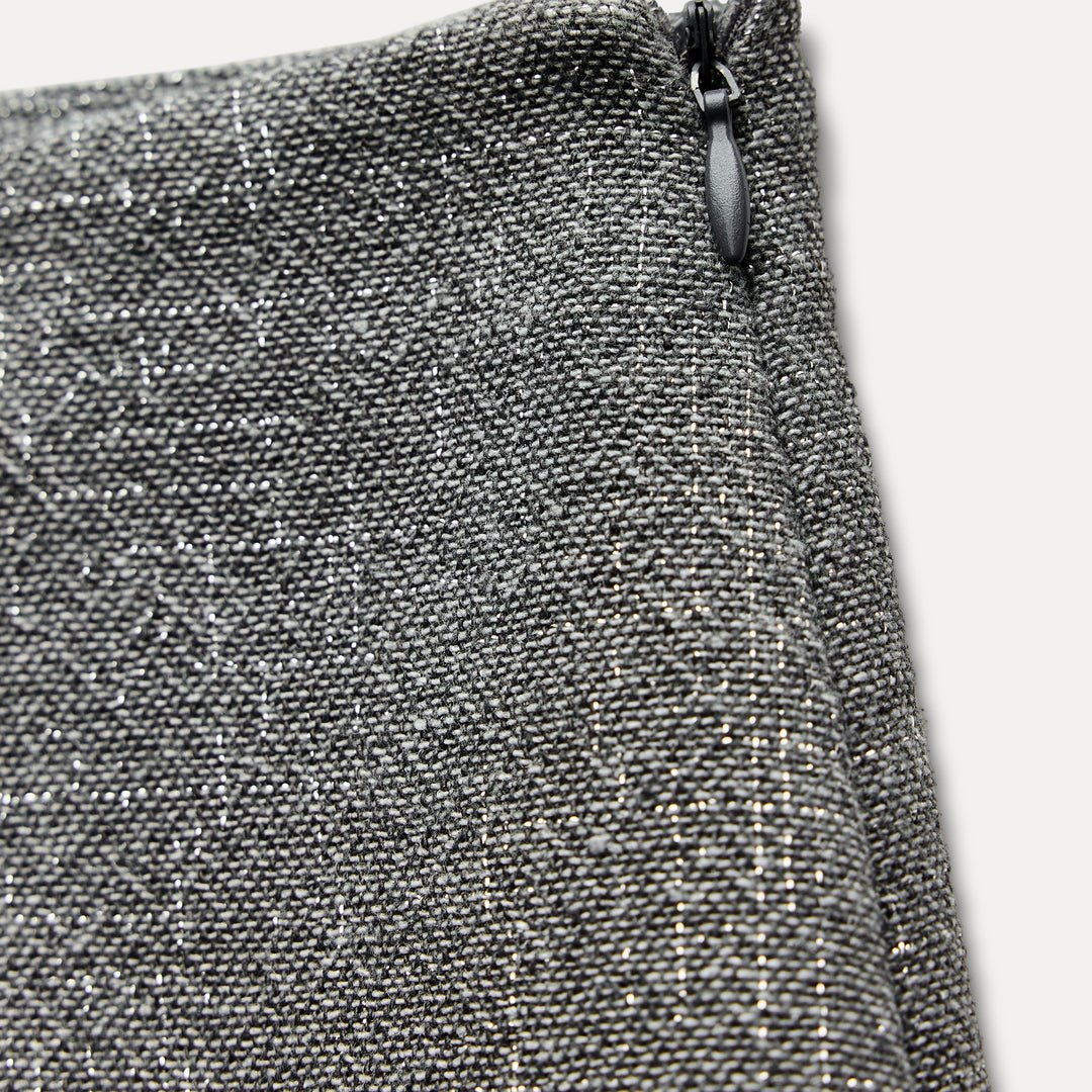 Moudda ZARA - Ensemble bermuda croisée, fil lurex, bouton argenté - Tunisie 3