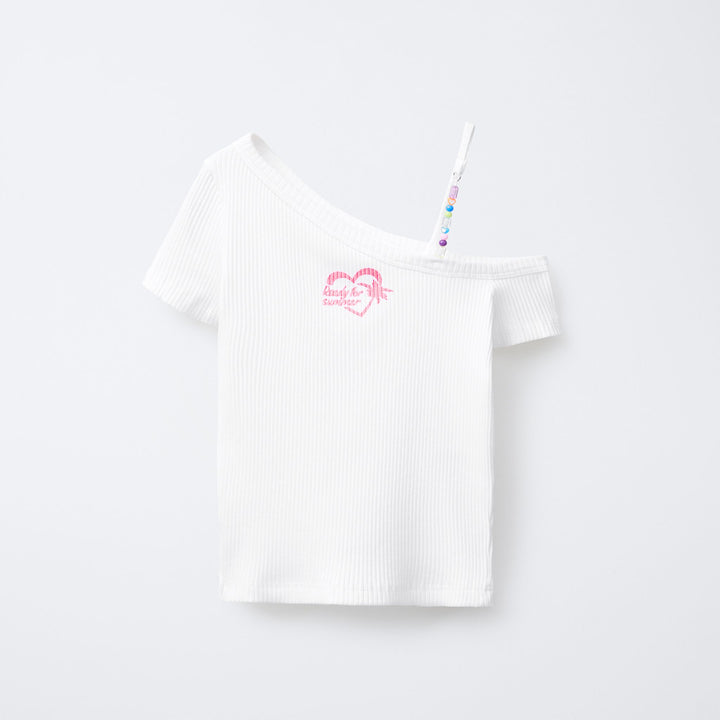 Moudda ZARA - T-Shirt Asymétrique - Perles - Tunisie 1