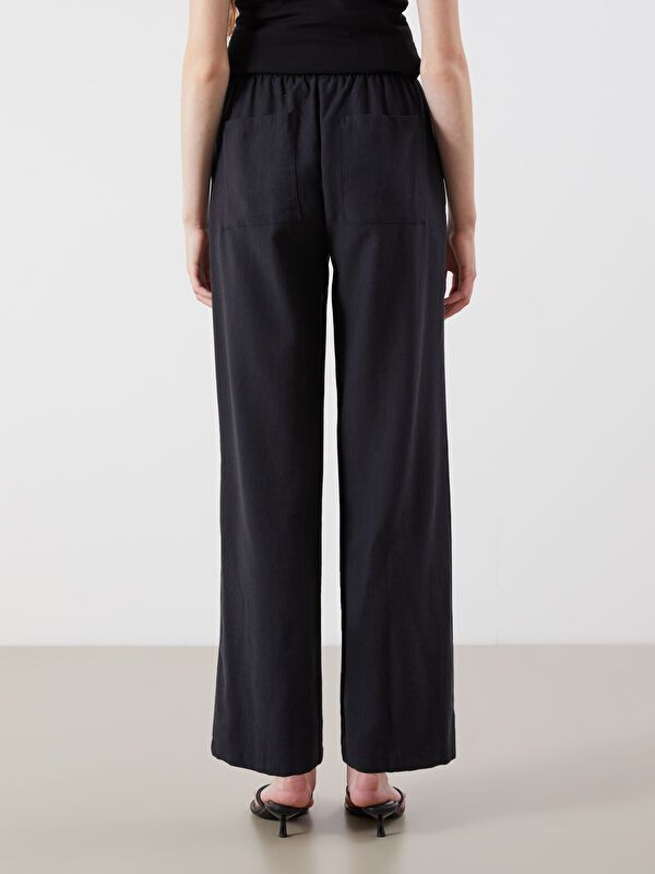 Moudda LC Waikiki - Pantalon tissé moyen Femme Noir - Tunisie 4