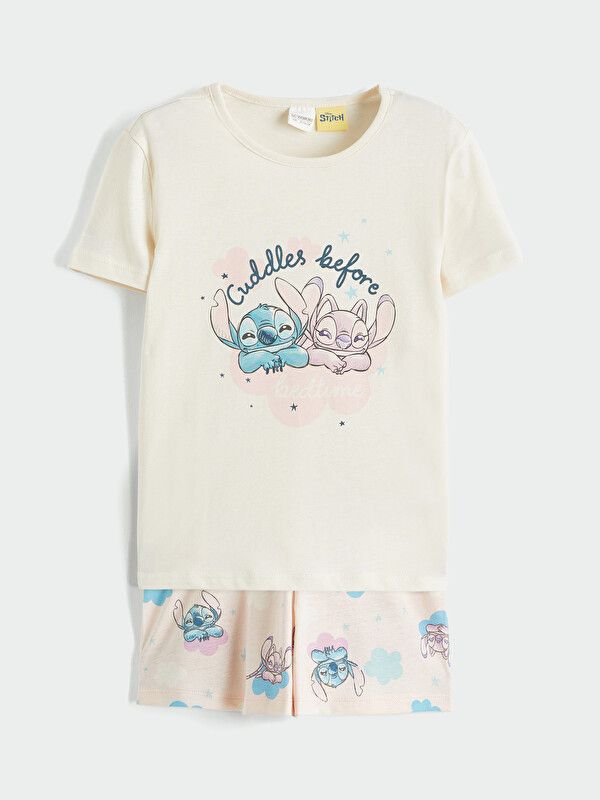 Moudda LC Waikiki - Short-Capri manches courtes pour Fille couleur Crème - Tunisie 1
