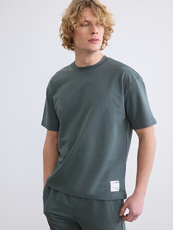 Moudda LC Waikiki - Sweatshirt en jersey pour Homme couleur  Vert terne - Tunisie 1