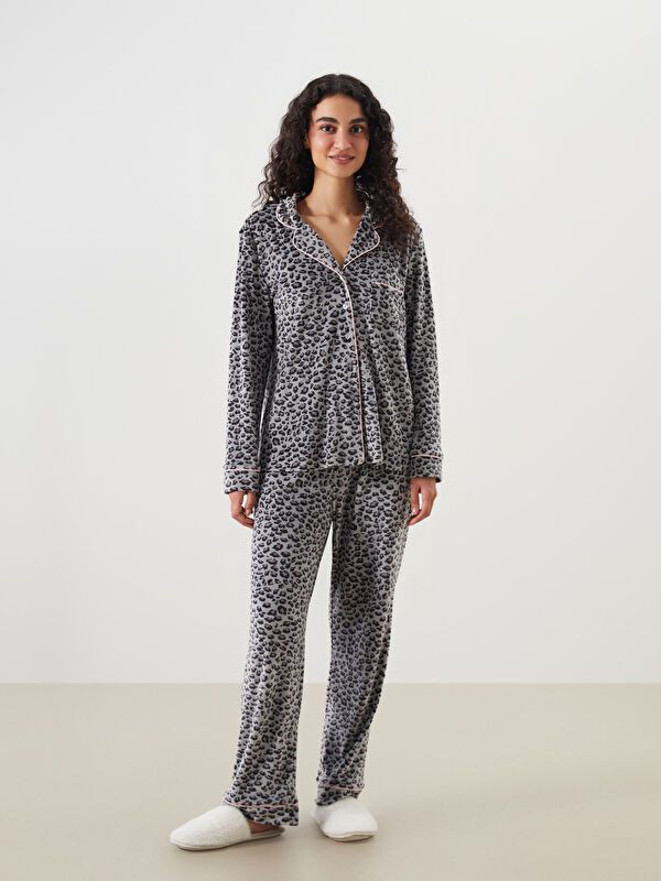 Moudda LC Waikiki - Pyjama en jersey à manches longues épais pour Femmes - Tunisie 1