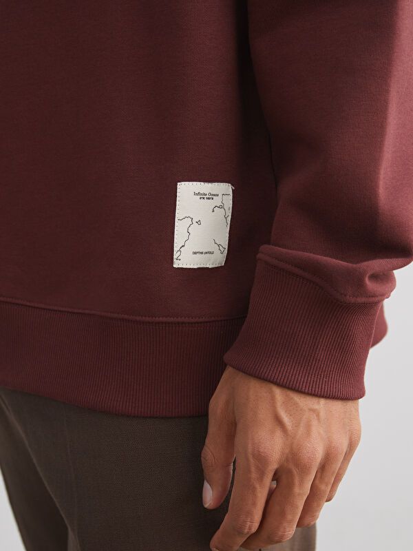 Moudda LC Waikiki - Sweatshirt en jersey Homme Bordeaux - Tunisie 3