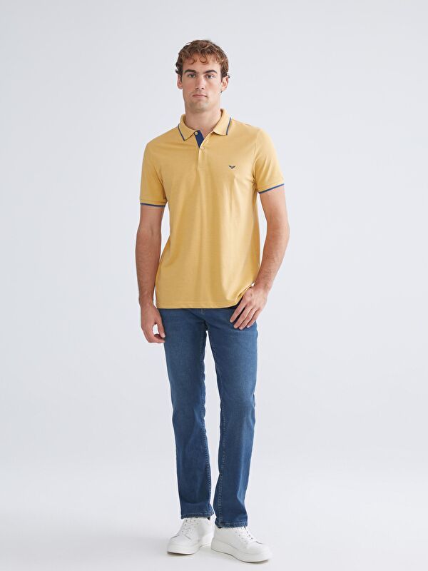 Moudda LC Waikiki - T-shirt col polo basique manches courtes en jersey - Tunisie 2