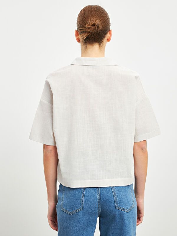 Moudda LC Waikiki - Chemise tissée à manches courtes pour Femmes - Tunisie 4