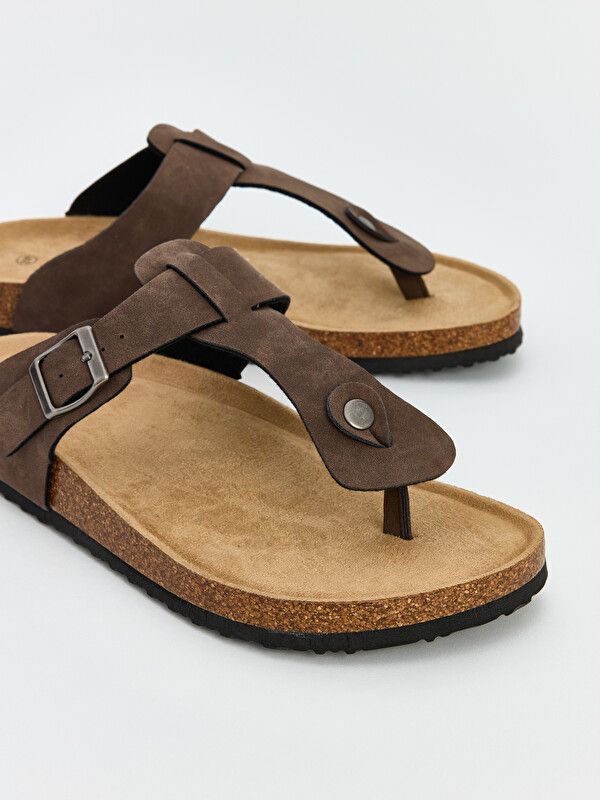 Moudda LC Waikiki - Pantoufles pour Homme couleur Marron - Tunisie 3