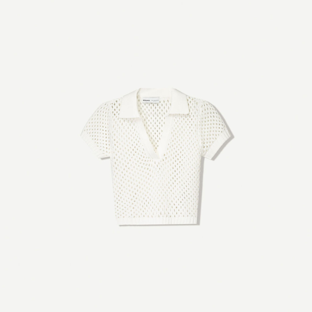 Moudda BERSHKA - Pull - Col Polo & Mesh - Tunisie 1