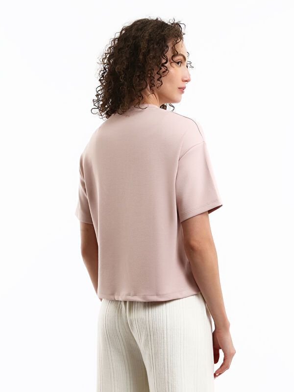 Moudda LC Waikiki - Body jersey manches courtes Femme Rose terne - Tunisie 5