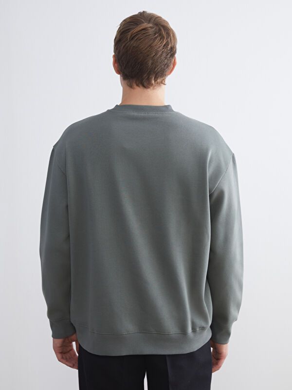 Moudda LC Waikiki - Sweatshirt en jersey Homme Vert terne - Tunisie 4