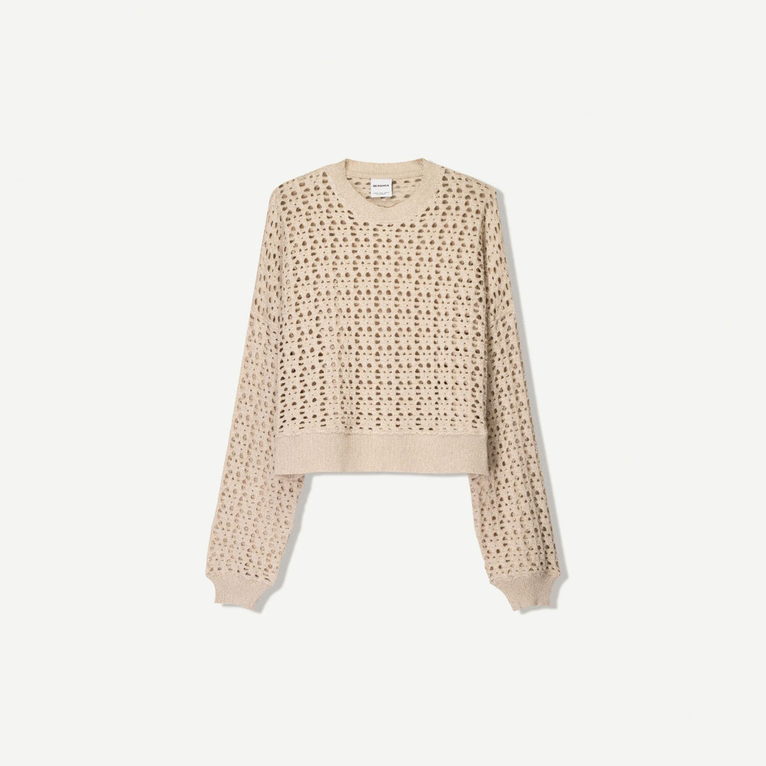 Moudda BERSHKA - Pull - Maille Coupée, Ouvert & Col Rond - Tunisie 1