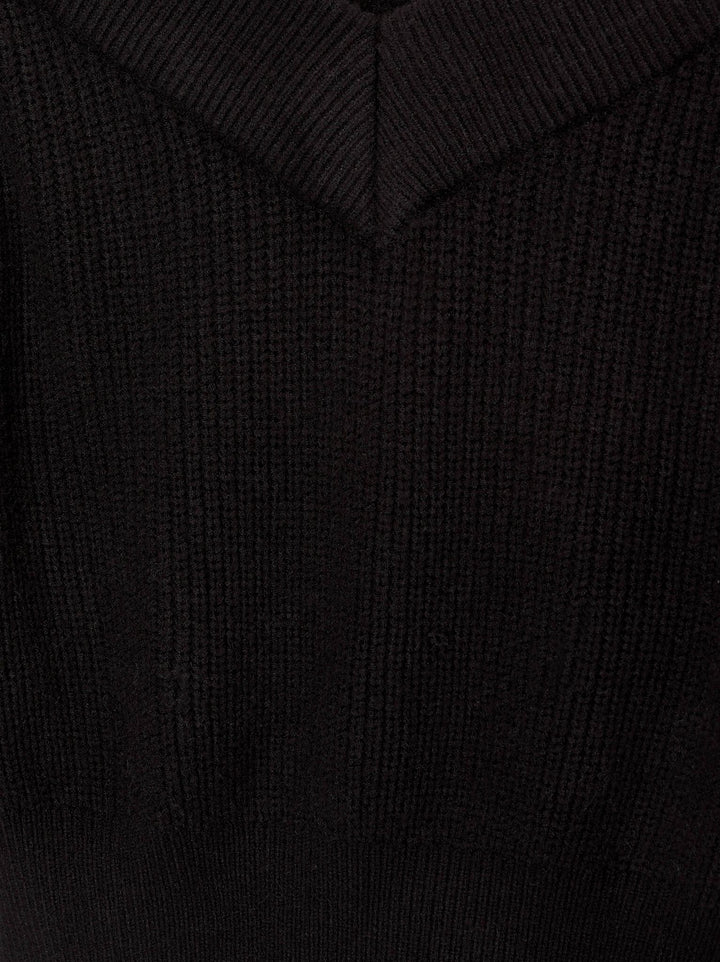 Moudda PULL & BEAR - Pull Crop Perlé Bardot Col V Double Way - Tunisie 3