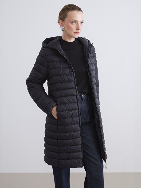 Moudda LC Waikiki - Manteau matelassé en nylon Femme Noir - Tunisie 1