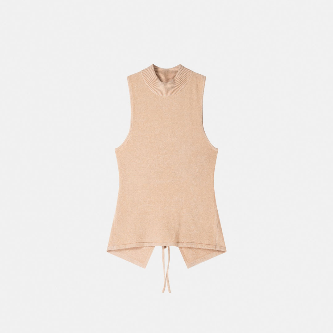 Moudda BERSHKA - Haut velours col Perkins, nœud dos – ensemble - Tunisie 1