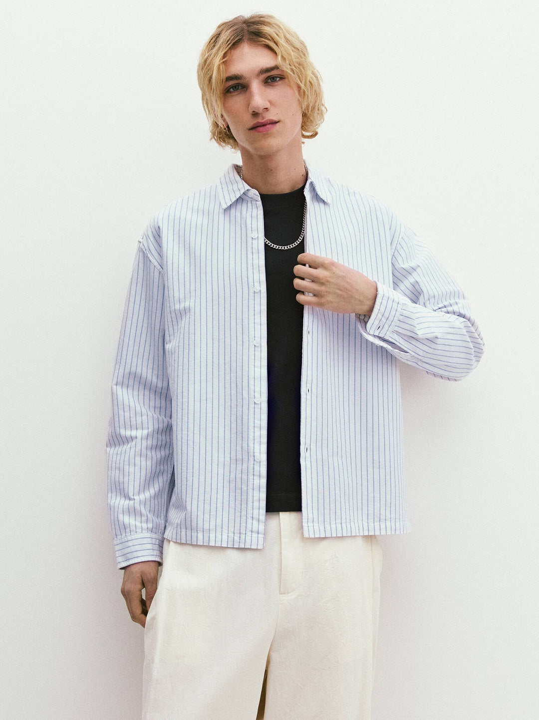 Moudda PULL & BEAR - Chemise - Oxford Rayures - Tunisie 2