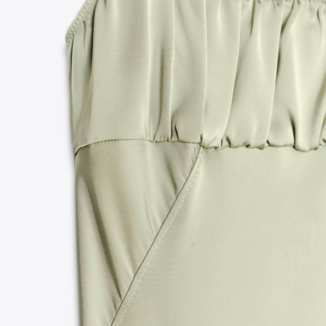 Moudda ZARA - Robe Lingerie Longue - Satin & Fronces - Tunisie 3