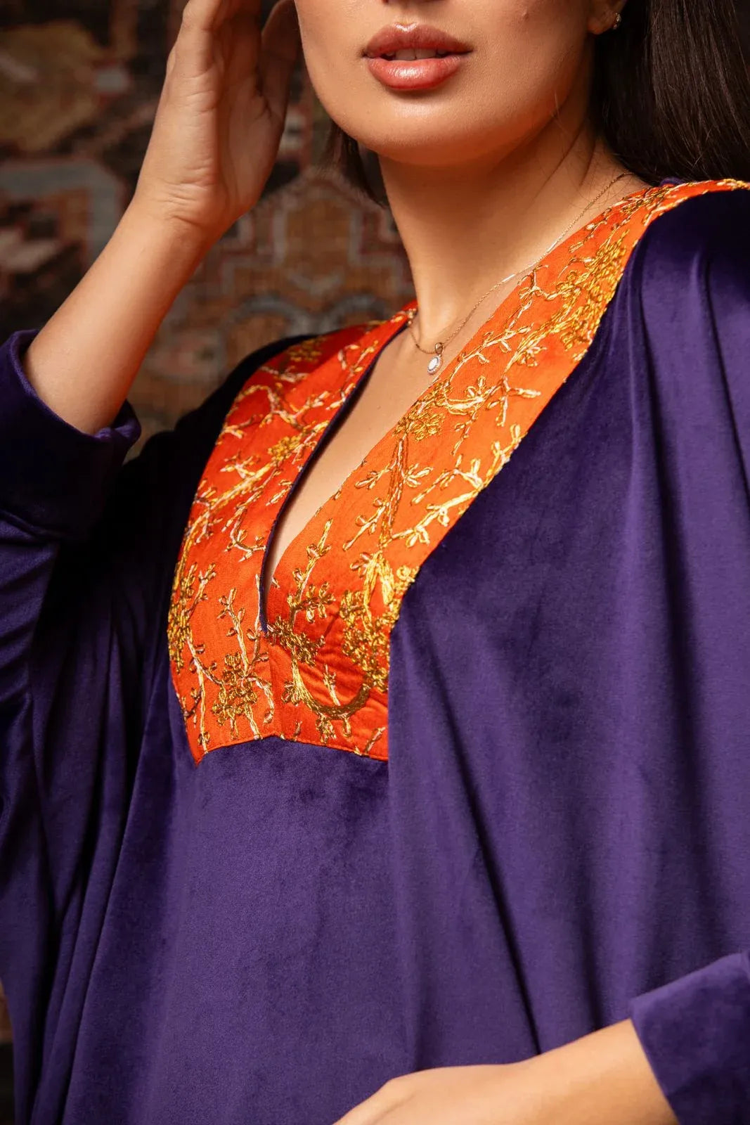 Moudda Tresors De Mimi - Mini caftan Azarine Mauve - Tunisie 3