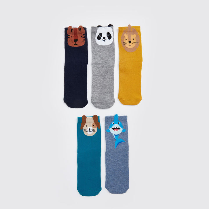 Moudda LC Waikiki - Chaussettes courtes Garçon Fil mélangé teint - Tunisie 1