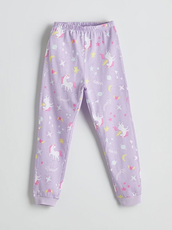 Moudda LC Waikiki - Pyjama en jersey manches longues moyen Fille Ecru - Tunisie 5