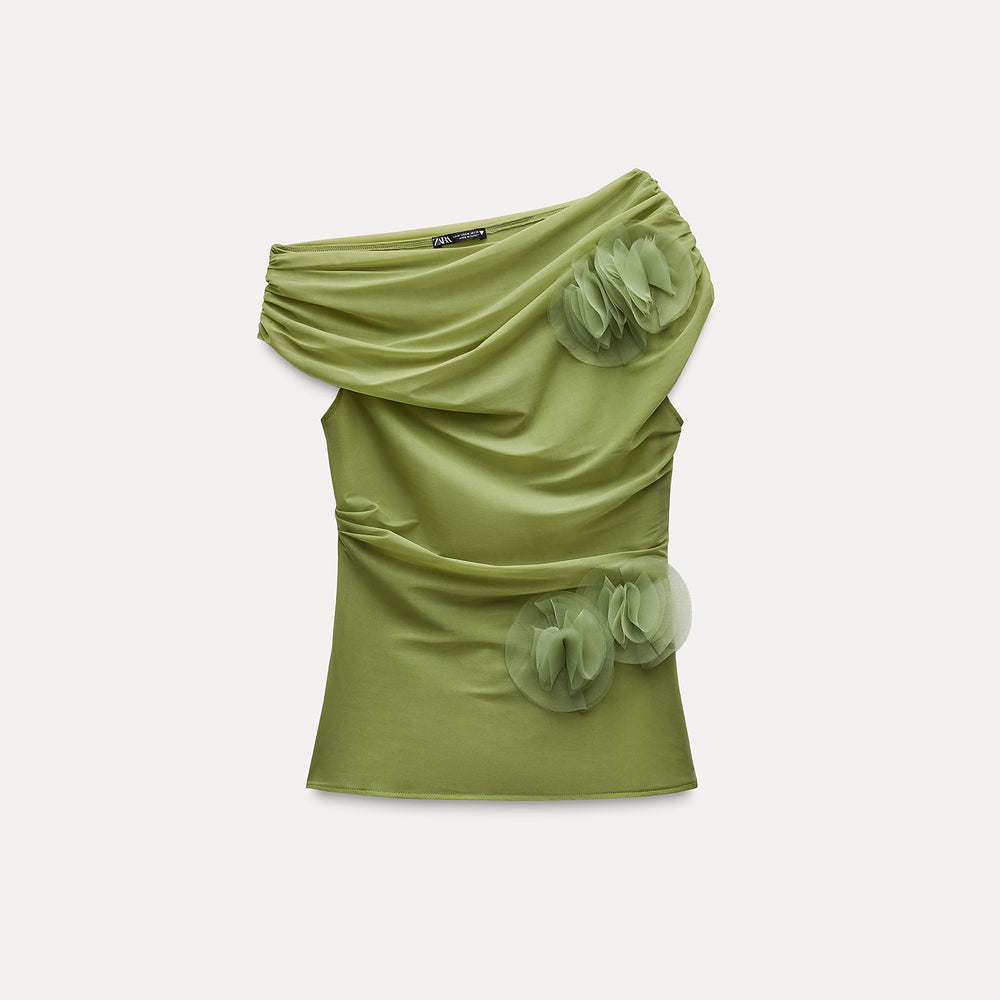 Moudda ZARA - Top Drapé Imprimé Fleurs - Tunisie 2