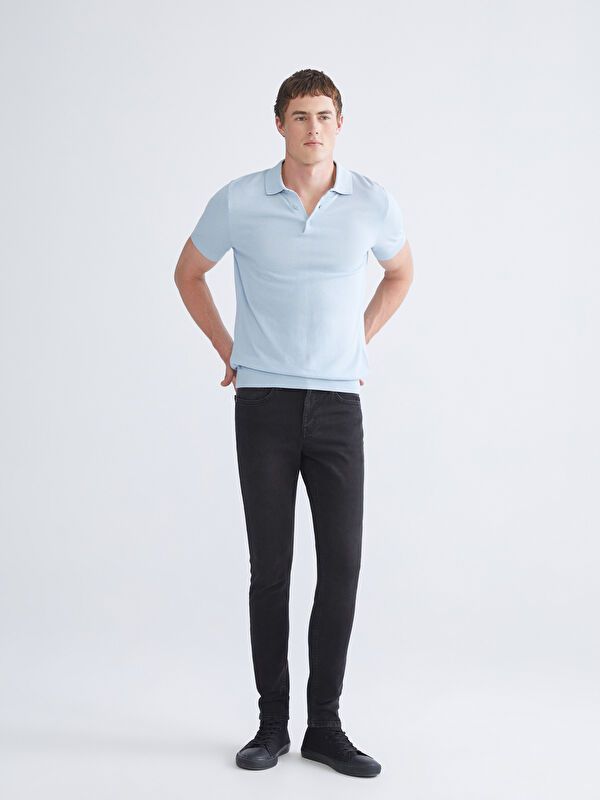 Moudda LC Waikiki - Pantalon jean tissé basique Homme Rodéo noir - Tunisie 1