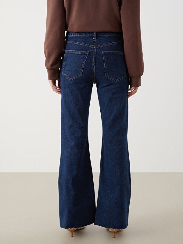 Moudda LC Waikiki - Pantalon jean tissé basique Femme Rodéo noir - Tunisie 4