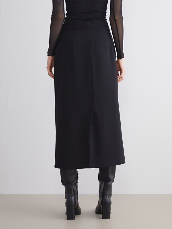 Moudda LC Waikiki - Jupe tissée Femme Noir - Tunisie 4