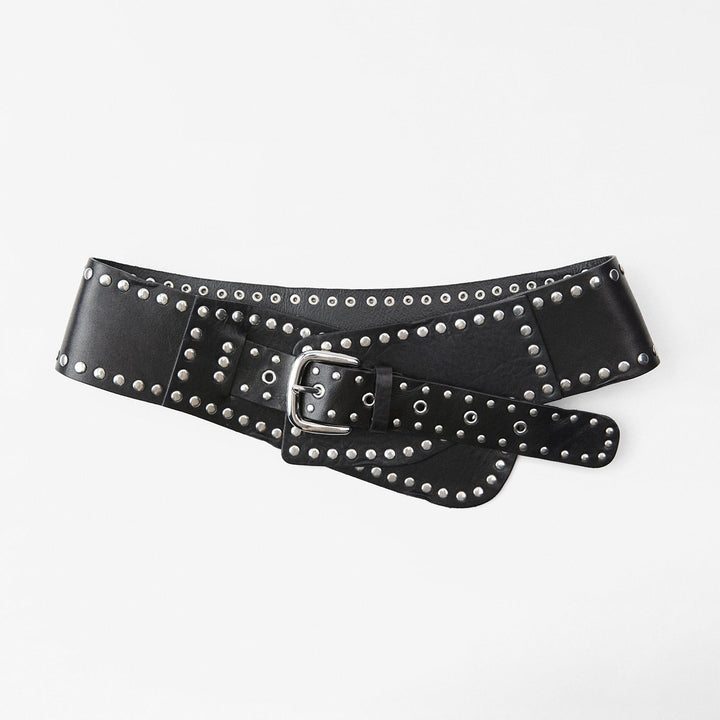 Moudda ZARA - Ceinture large ceinturon avec rivets 11 cm - Tunisie 1