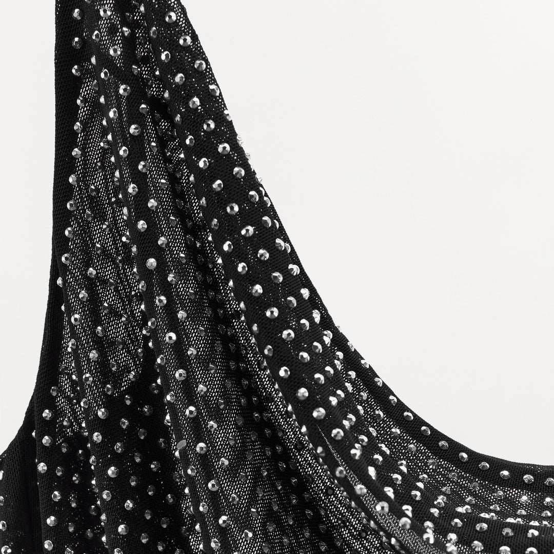 Moudda ZARA - Robe courte bretelles en tul, strass - Tunisie 3