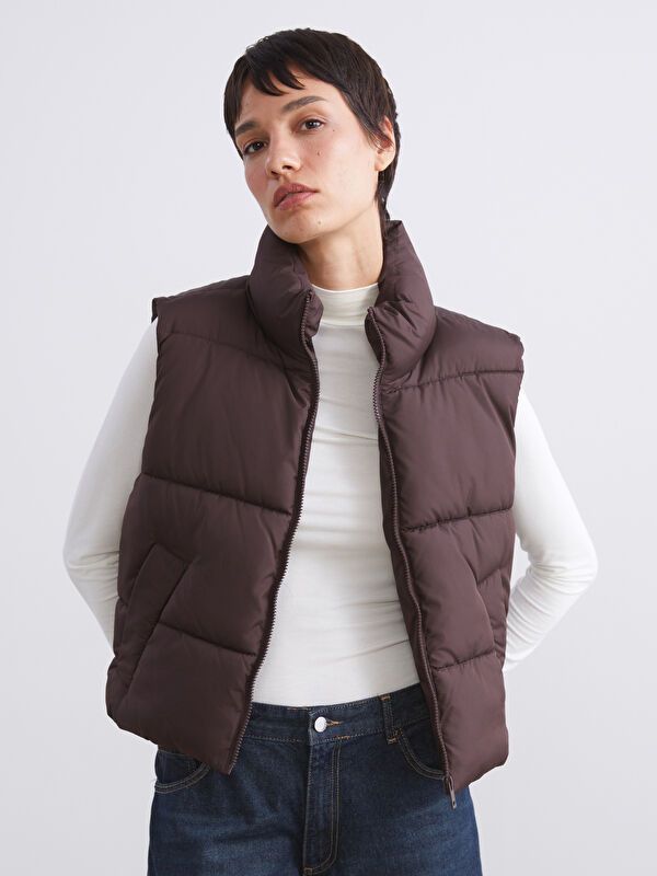 Moudda LC Waikiki - Veste sans manches Femme Brun - Tunisie 1