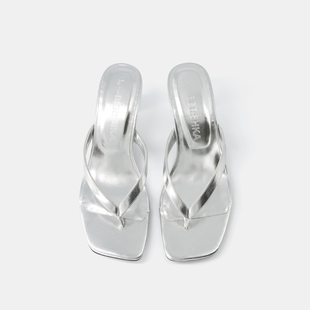 Moudda BERSHKA - Mules thong métallisées - Tunisie 1