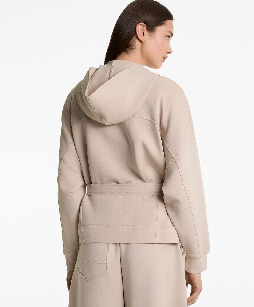 Moudda Oysho - Veste Manches Longues - Nœud Taille & Coton Interlock Light - Tunisie 4