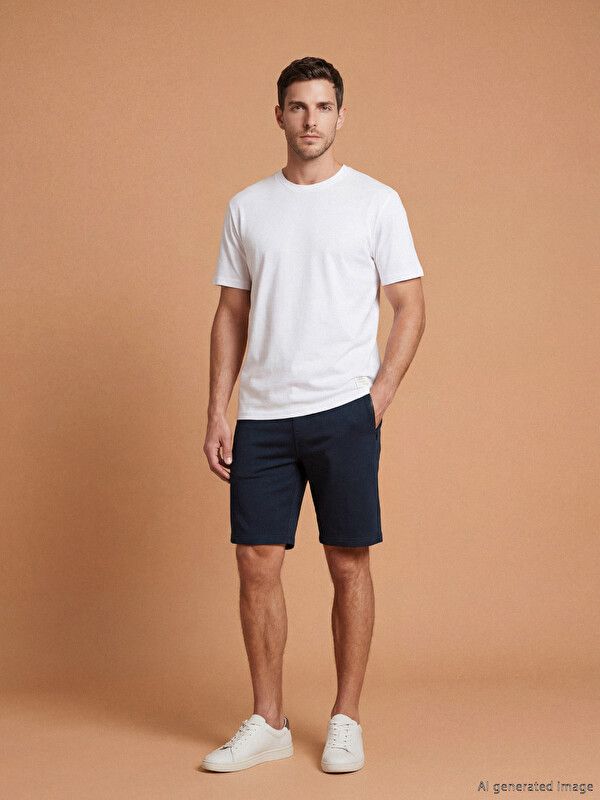 Moudda LC Waikiki - Short / Bermuda basique en jersey pour Homme couleur Noir - Tunisie 1