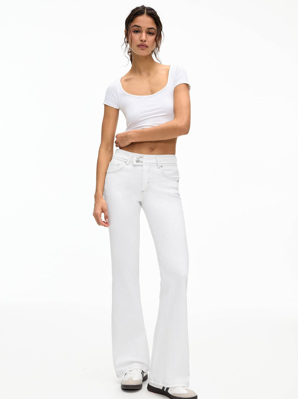 Moudda PULL & BEAR - Pantalon Bootcut - Taille Basse & Ceinture Croisée - Tunisie 2