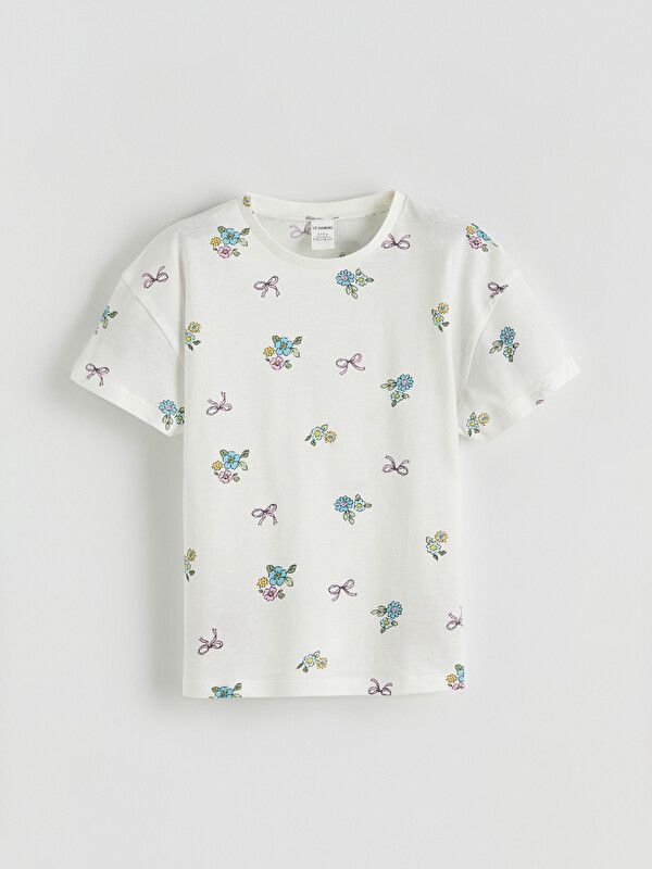 Moudda LC Waikiki - Ensemble en jersey Filles pour Fille couleur Bleu imprimé - Tunisie 2