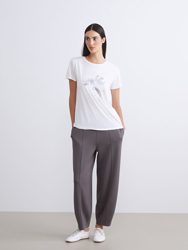 Moudda LC Waikiki - Pantalon jersey Femme Gris foncé - Tunisie 1