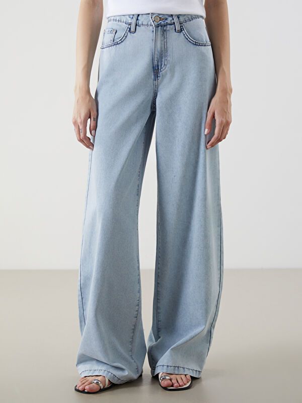 Moudda LC Waikiki - pantalon en jean tissé pour Femmes - Tunisie 2