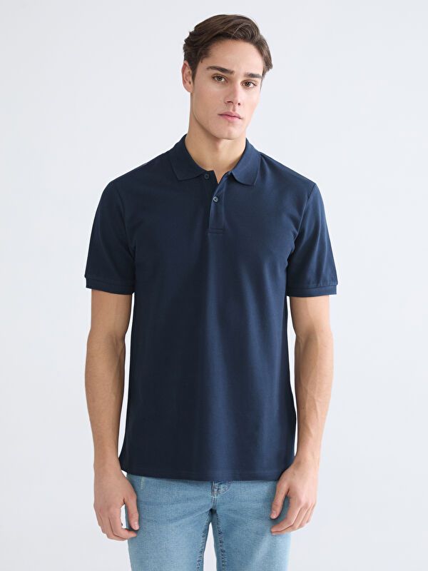 Moudda LC Waikiki - T-shirt col polo basique manches courtes en jersey pour Homme - Tunisie 1