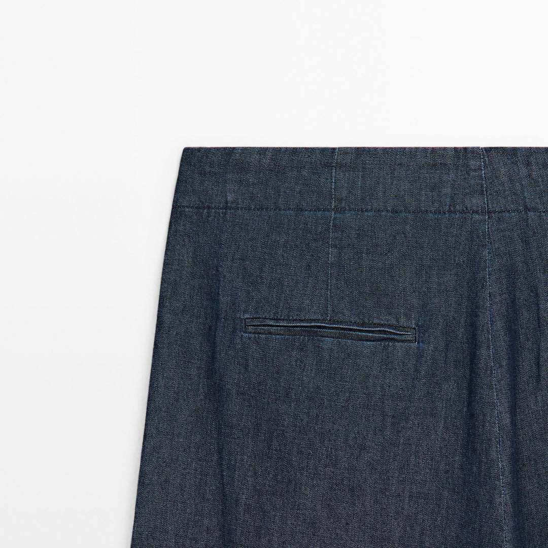 Moudda Massimo Dutti - Pantalon effet jean détail plis - Tunisie 7