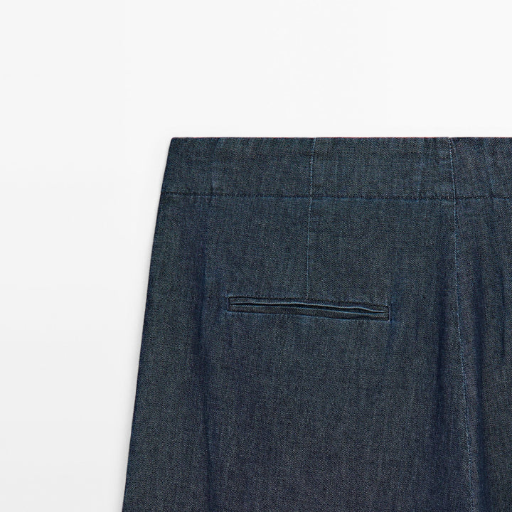 Moudda Massimo Dutti - Pantalon effet jean détail plis - Tunisie 7