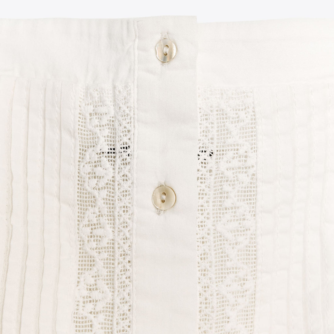 Moudda ZARA - Top Voile Bretelles - Drapé Latéral & Broderies - Tunisie 3