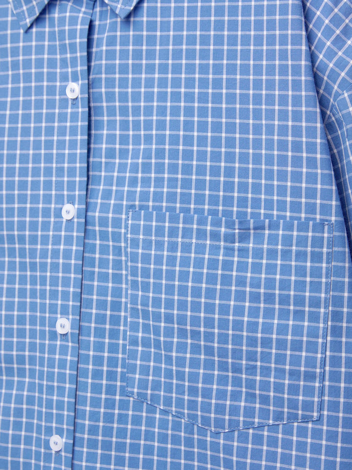 Moudda PULL & BEAR - Ensemble Chemise Pacific - Carreaux Bleu - Tunisie 4