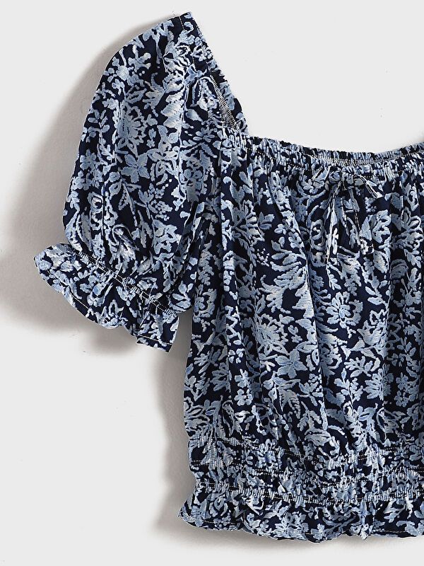 Moudda LC Waikiki - Chemisier (blouse) manches courtes en tissu pour Fille - Tunisie 4