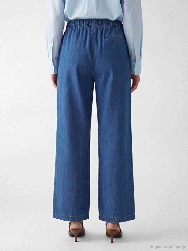 Moudda LC Waikiki - Pantalon en jean pour Femme couleur Rodeo Bleu indigo moyen - Tunisie 4
