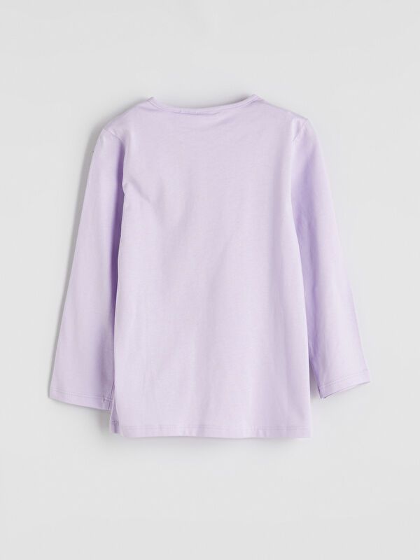 Moudda LC Waikiki - Pyjama en jersey manches longues moyen Fille Lilas - Tunisie 4