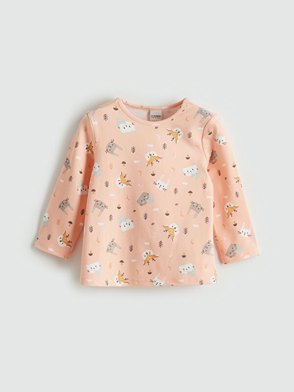 Moudda LC Waikiki - Sous-vêtement jersey pyjama manches longues milieu pour Filles - Tunisie 2