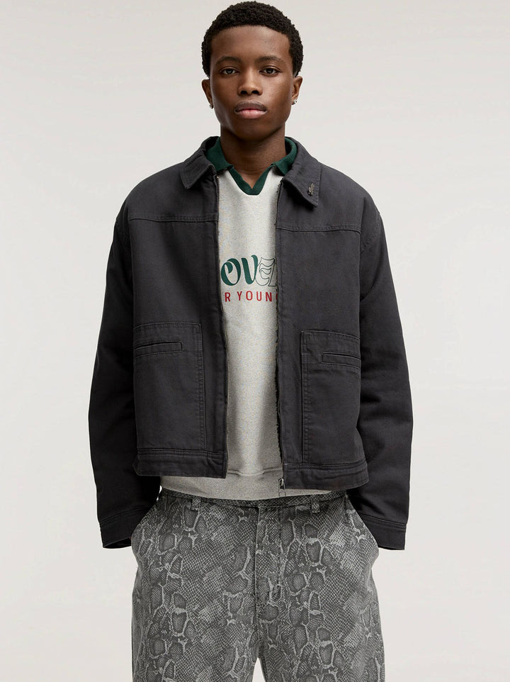 Moudda PULL & BEAR - Veste Coton - Col Chemisier & Doublure Mouton - Tunisie 2